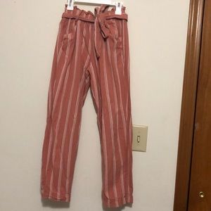 ❤️FINAL PRICE!❤️ Pink and white striped pants
